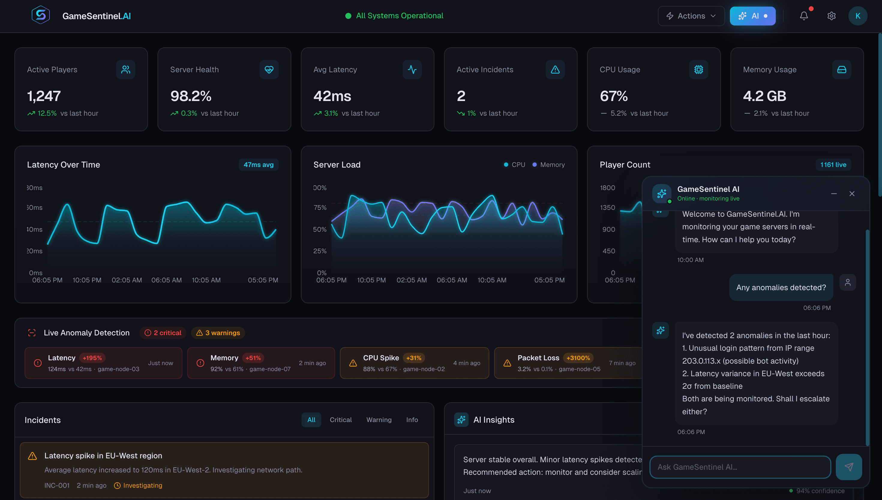 GameSentinel.AI — AI Agent