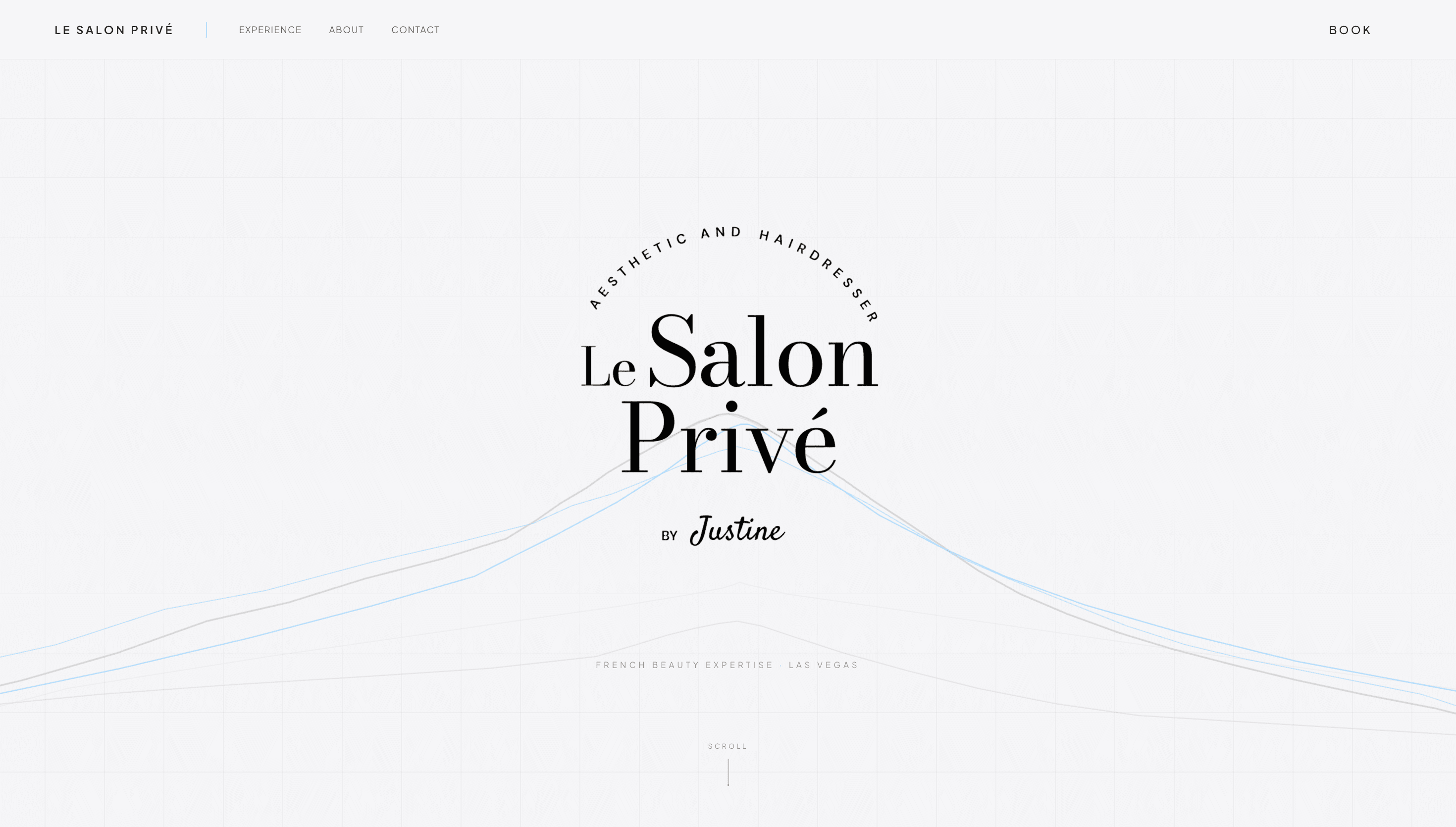 Le Salon Privé — Homepage Desktop